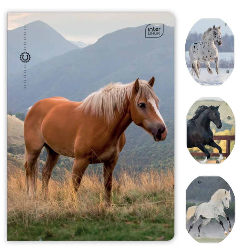Zeszyt A5 32 kol3 70g UV Wild Horses