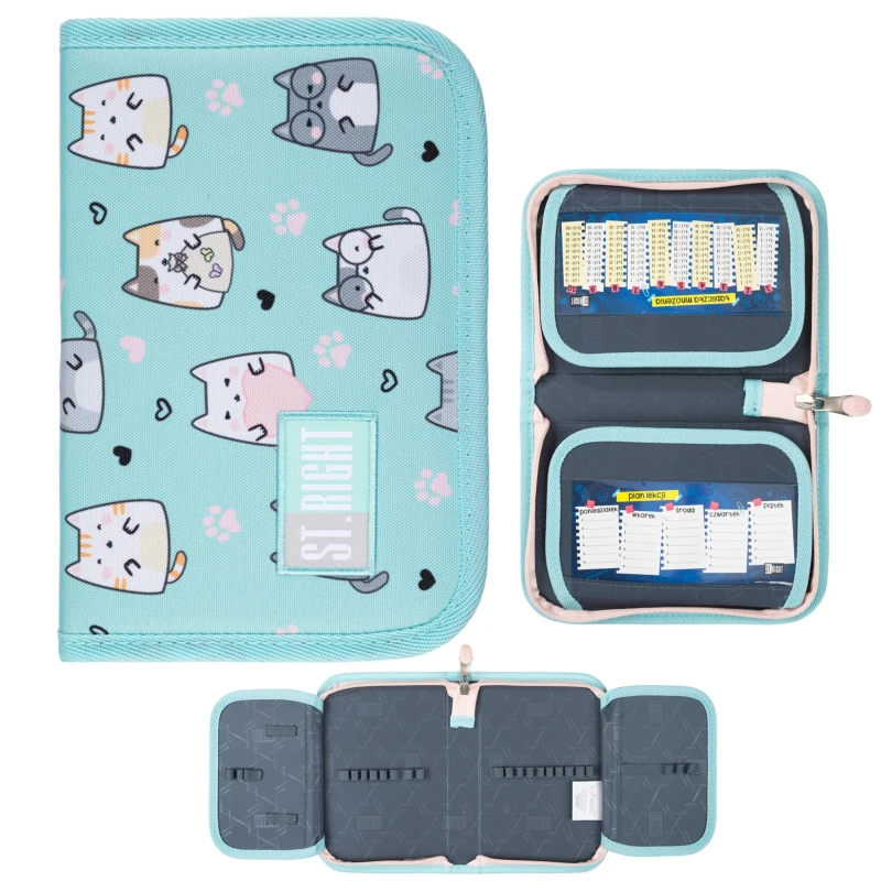 PIÓRNIK DWUKLAPKOWY BEZ WYPOSAŻENIA PC-03 STRIGHT CHARMING CATS mkmp