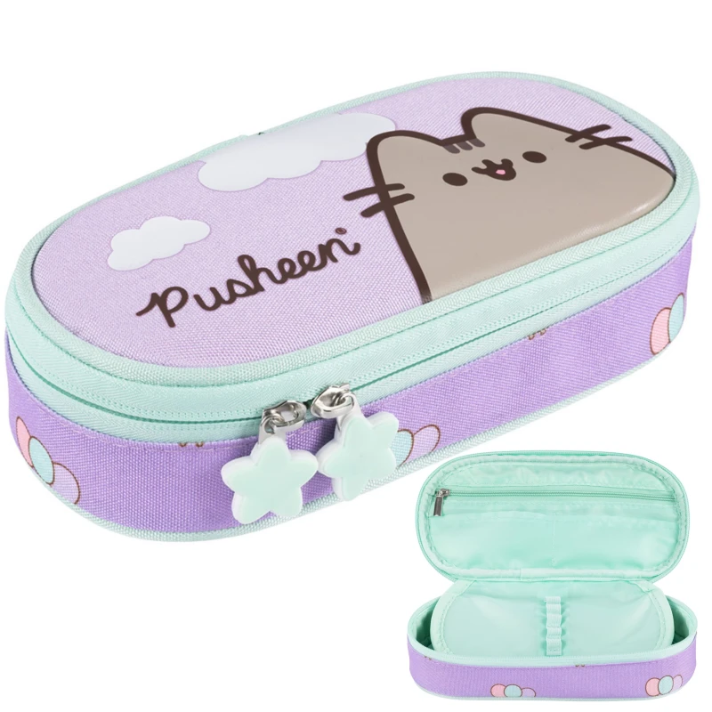 PIÓRNIK SASZETKA USZTYWNIONA Z WEWNĘTRZNĄ KLAPKĄ PUSHEEN VIOLET mkmp