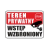Tabliczka Informacyjna TEREN PRYWATNY A3 PCV