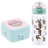 PUSHEEN Mint Zestaw Śniadaniówka + Bidon 500 ml Lunchbox do Szkoły dla Dzieci