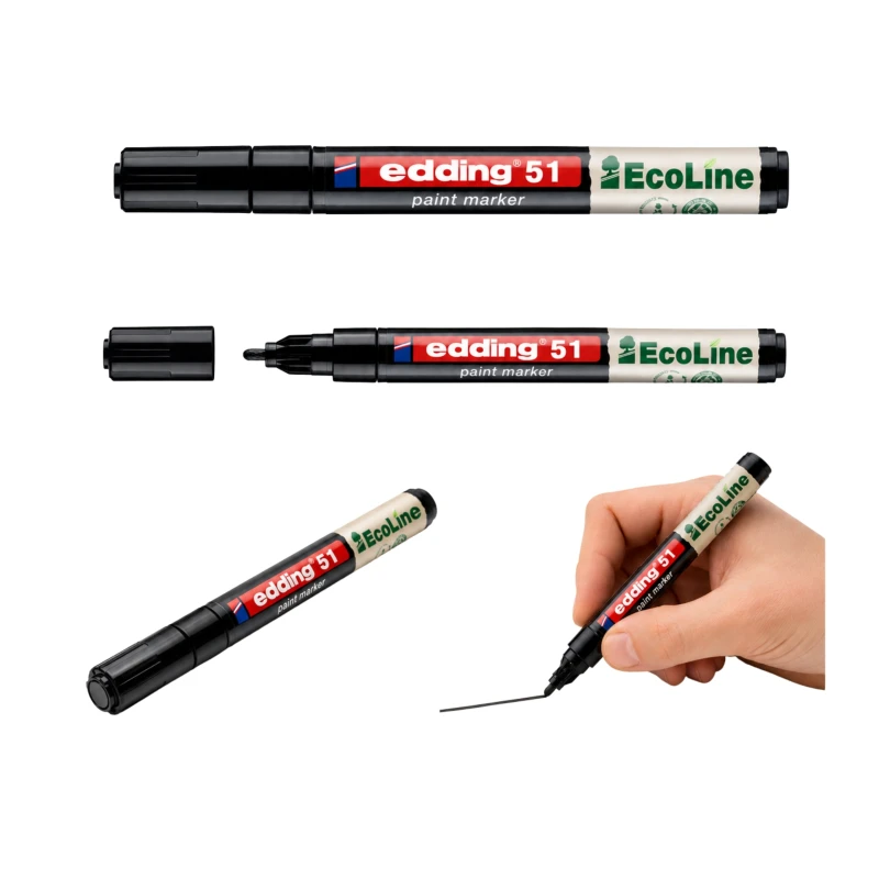 MARKER OLEJOWY NA BAZIE WODY E-51 EDDING ECOLINE 1-2MM CZARNY