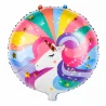 Balon okrągły PARTY GO Unicorn, 45cm, 1 szt., mix kolorów