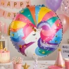 Balon okrągły PARTY GO Unicorn, 45cm, 1 szt., mix kolorów