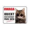 Tabliczka Informacyjna OBIEKT MONITOROWANY PRZEZ KOTA A5 PCV