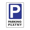 Tabliczka Informacyjna PARKING PŁATNY A5 PCV