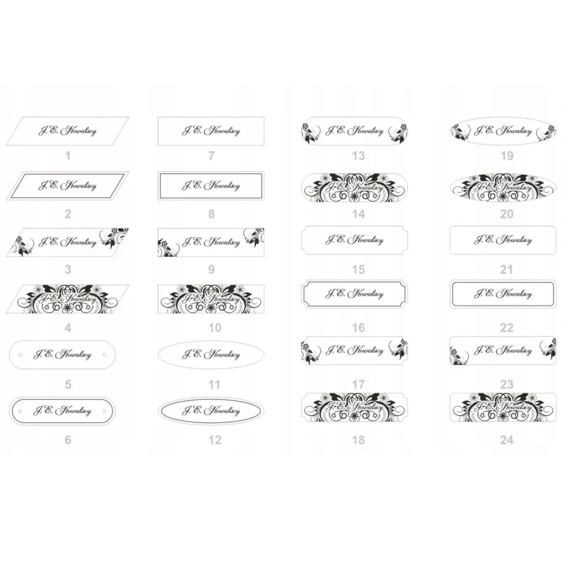 Tabliczka informacyjna Grawerowana IMIENNA NA DRZWI 15 x 4 cm