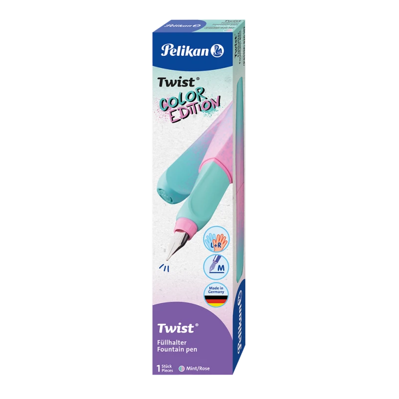 PIÓRO WIECZNE PELIKAN TWIST COLOR EDITION STAL. M PASTELOWE