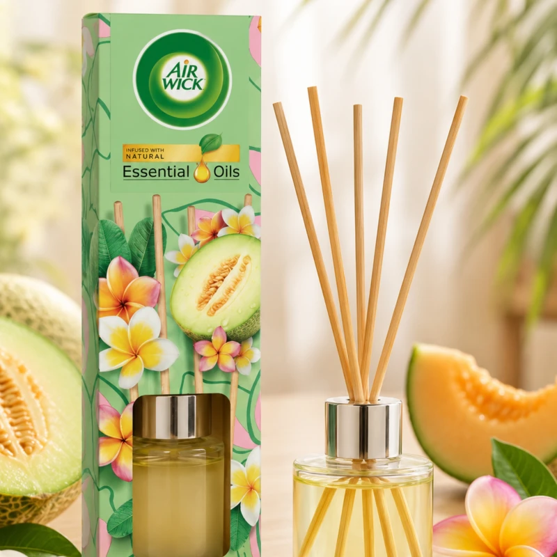 AIR WICK PATYCZKI ZAPACHOWE 40ML MELON I EGZOTYCZNA PLUMERIA