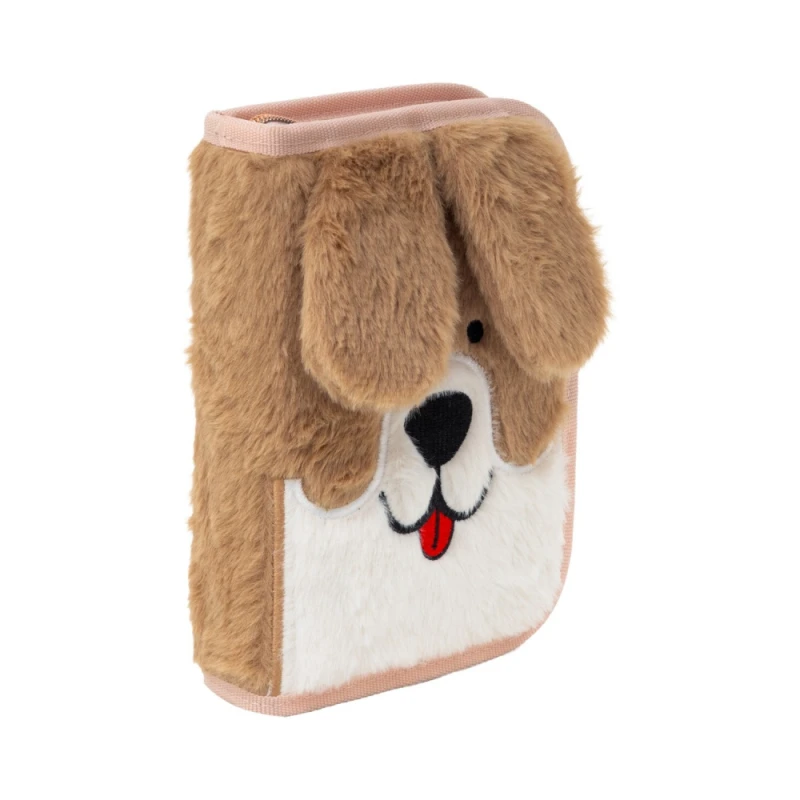 Piórnik pojedynczy dwuklapkowy bez wyposażenia ASTRABAG FLUFFY PUPPY, AC1
