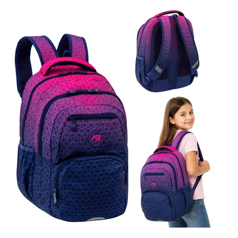 PLECAK ABAG HEXAGON PINK OMBRE, AB200 *502026055
