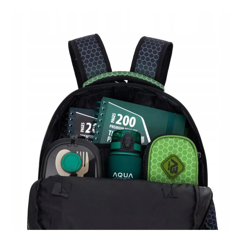 PLECAK ABAG HEXAGON GREEN OMBRE, AB200 *502026037
