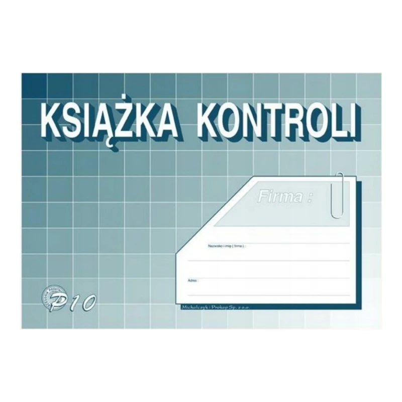 P10 KSIĄŻKA KONTROLI A5
