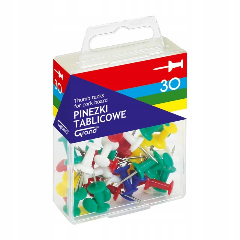 kolorowe pinezki