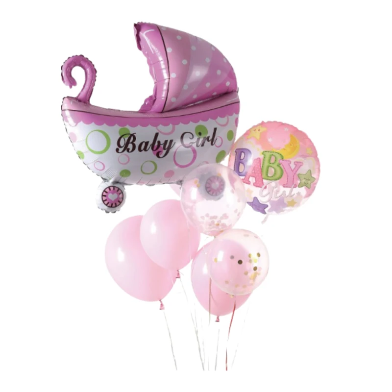 Zestaw balonów 9 el. Baby Girl