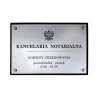 Tabliczka na Drzwi Grawerowana Kancelaria Adwokacka GODZINY PRACY 31x21 cm