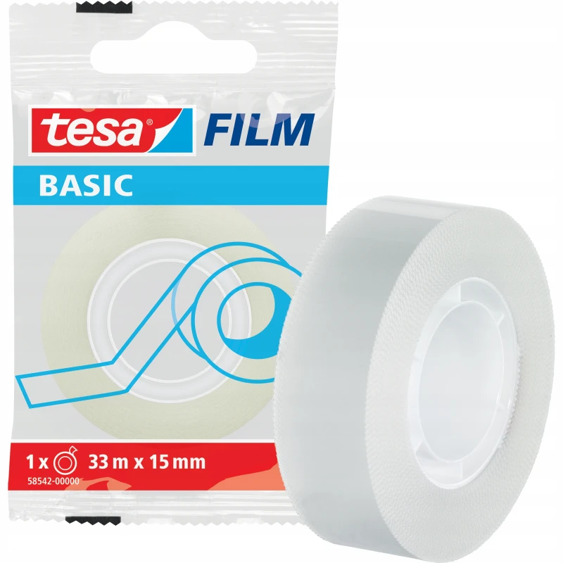 TAŚMA BIUROWA TRANSPARENT 33X15 TESA 58542-00000-00