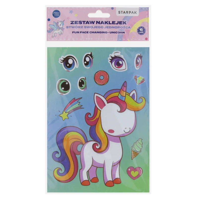 ZEST KREAT NAKLEJKI STWORZ UNICORNA 563041