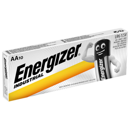 BATERIA ENERGIZER INDUSTRIAL, AA, LR6, 1,5V, 10SZT.