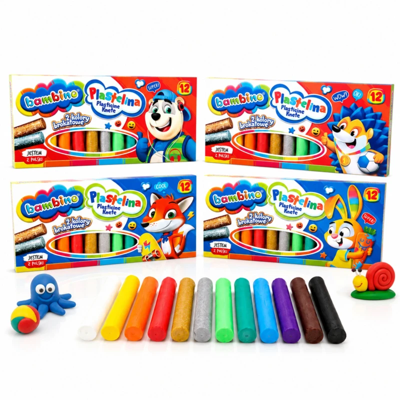 PLASTELINA BAMBINO 12 KOL