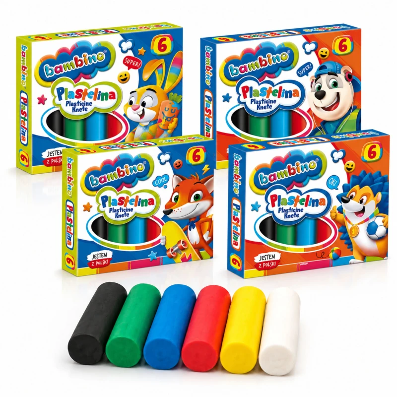 PLASTELINA BAMBINO 6 KOL