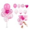 Zestaw balonów PARTY GO, 85cm, 7 szt., różowe