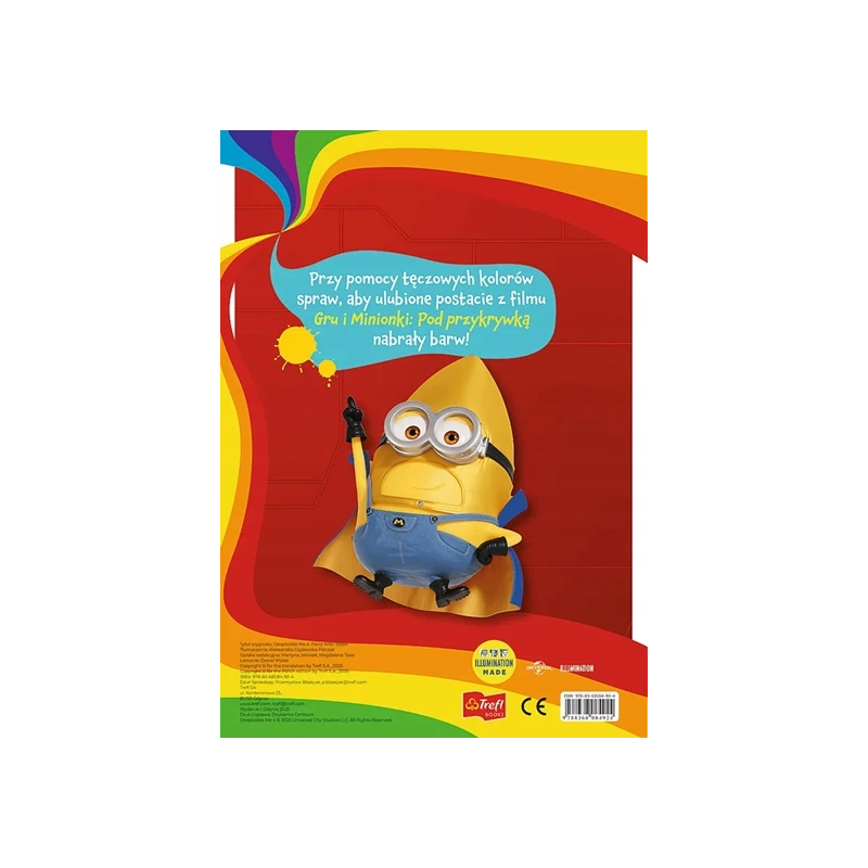  Kolorowanka aktywizująca Minionki malowanka wodna Ks08492
