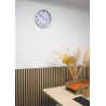 ZEGAR POP 28,5CM O METALICZNY SZARY UNILUX ***400094283