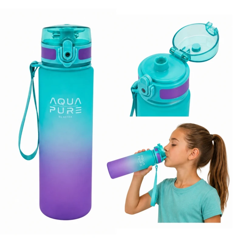 Bidon AQUA PURE 600ml pink/lavender