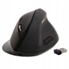Myszka ergonomiczna bezprzewodowa pionowa czarna KF15115