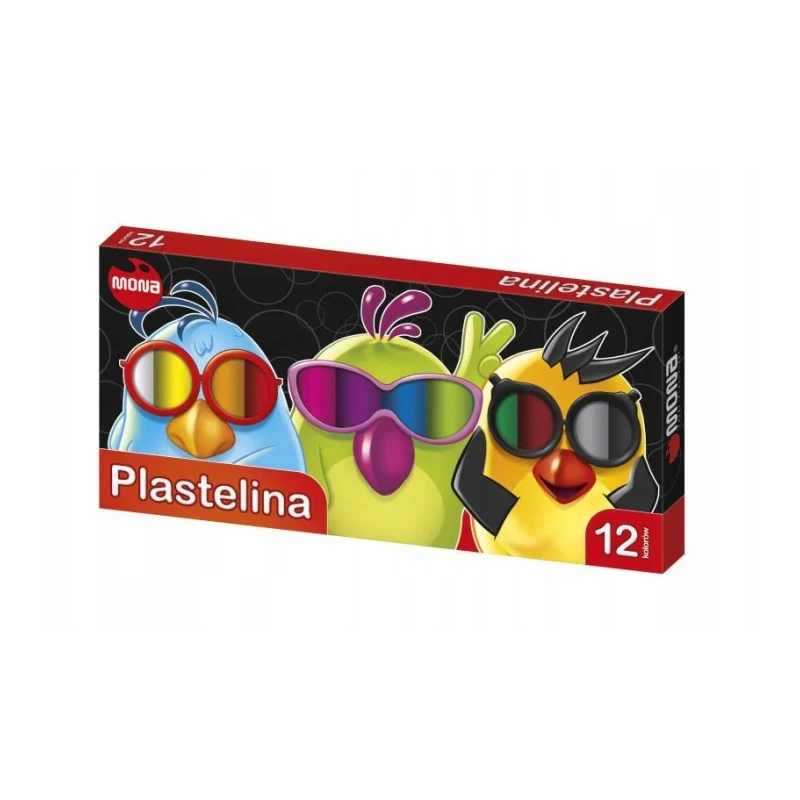 PLASTELINA 12 kol. MONA mkmr