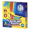 PLASTELINA ASTRA Z BROKATEM 6 KOLORÓW 303109001