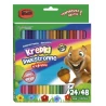 KREDKI SZKOLNE TRÓJKĄTNE BAMBINO DWUSTRONNE 24/48KOLORY