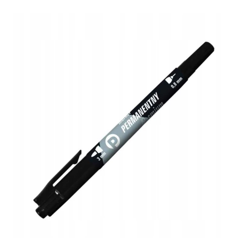 MARKER PERMANENT CZARNY KM501 dwustr pernam.