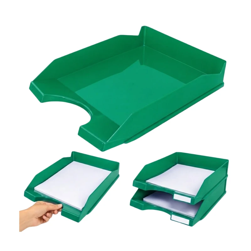 SZUFLADKA NA BIURKO OFFICE PRODUCTS, POLISTYREN/PP, A4, ZIELONA