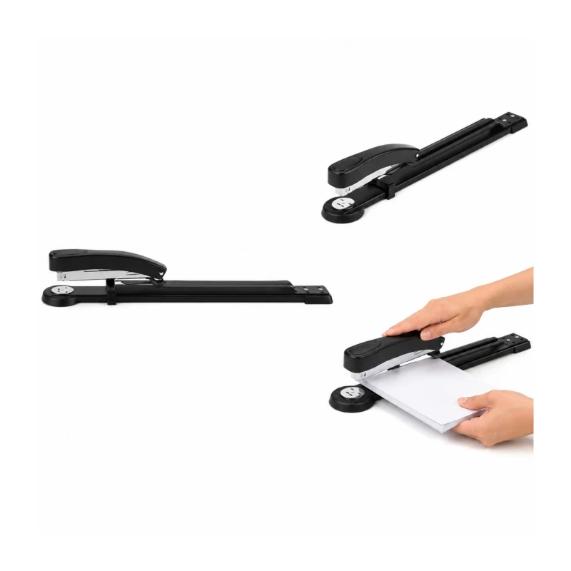 Zszywacz długoramienny OFFICE PRODUCTS, zszywa do 50 kartek, metal, czarny