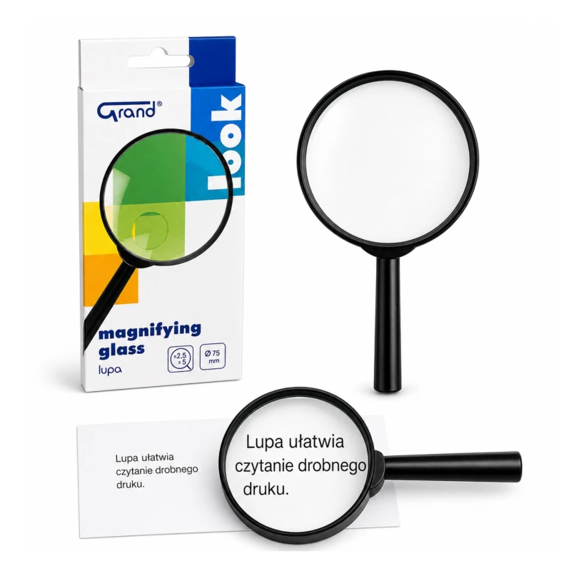 SZKŁO POWIĘKSZAJĄCE  LUPA 75MM 120-1351