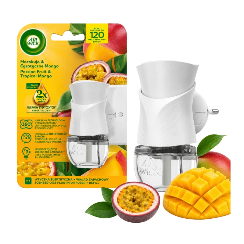 AIR WICK ODŚWIEŻACZ ELECTRIC KOMPLET MARAKUJA I MANGO