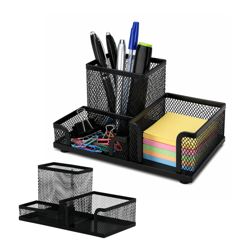 PRZYBORNIK NA BIURKO Q-CONNECT OFFICE SET METAL 3KOM KF16572