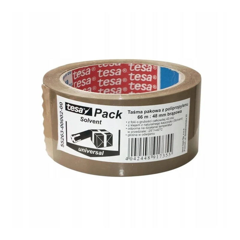 TAŚMA PAKOWA 48X66 BRĄZ SOLVENT 4263