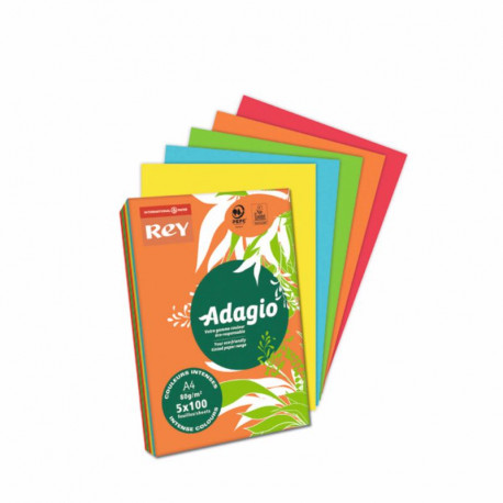 PAPIER KSERO REY ADAGIO A4/80G INTENSYWNE 5X100