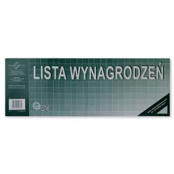 LISTA WYNAGRODZEŃ 1/2 A3 PO3-H NOWA