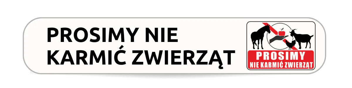 tabliczka prosimy nie karmić zwierząt