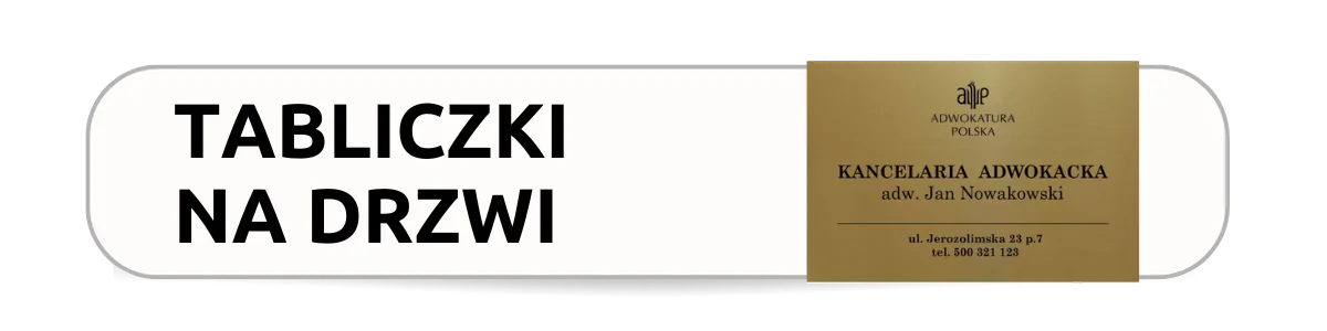 tabliczka na drzwi znak