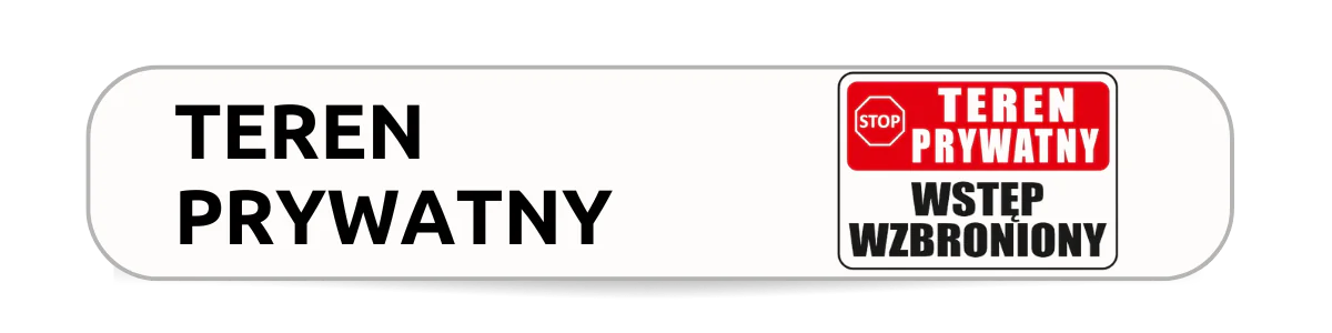 tabliczka teren prywatny